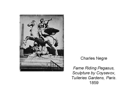      Charles Negre  Fame Riding Pegasus, Scul