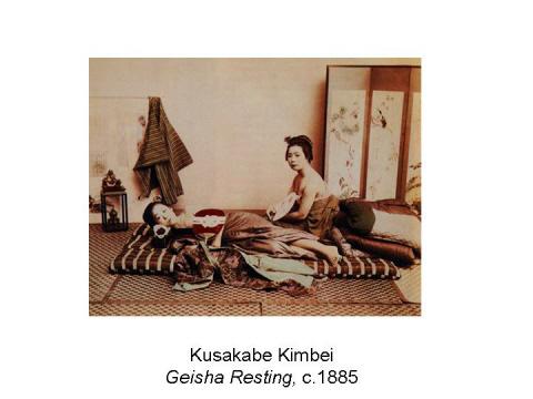 Kusakabe Kimbei Geisha Resting, c.1885