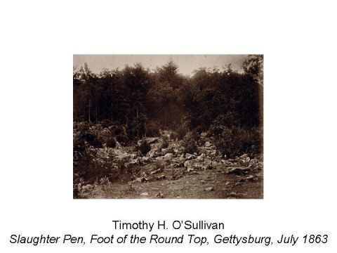Timothy H. O Sullivan Slaughter Pen, Foot of 