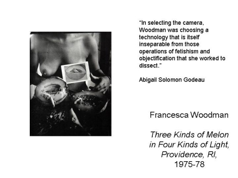 Francesca Woodman  Three Kinds of Melon in Fo