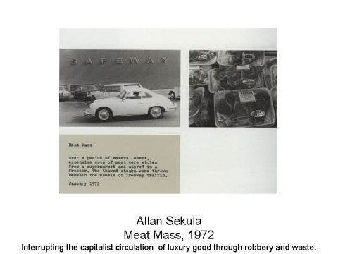 Allan Sekula Meat Mass, 1972 Interrupting the