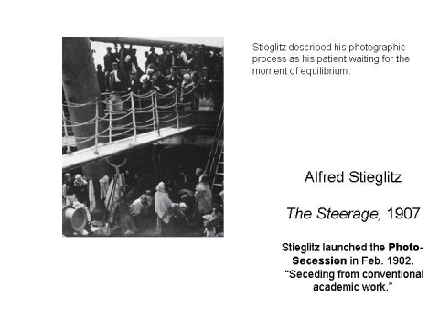 Alfred Stieglitz  The Steerage, 1907  Stiegli