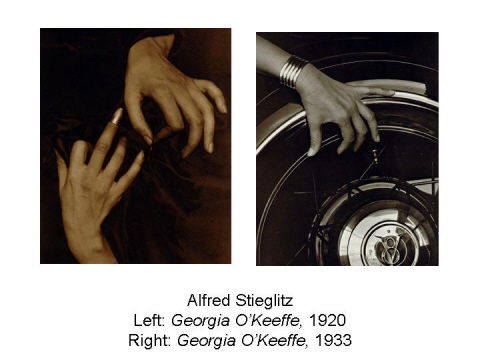 Alfred Stieglitz Left: Georgia O Keeffe, 1920