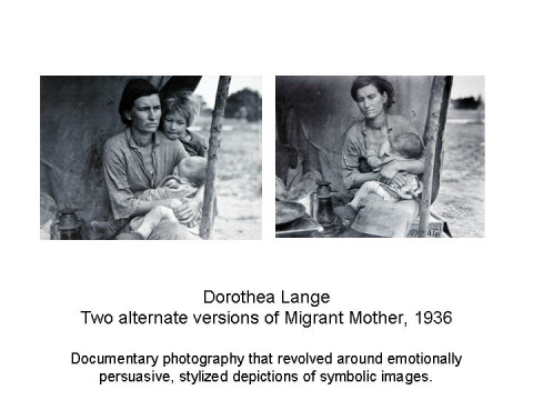 Dorothea Lange Two alternate versions of Migr
