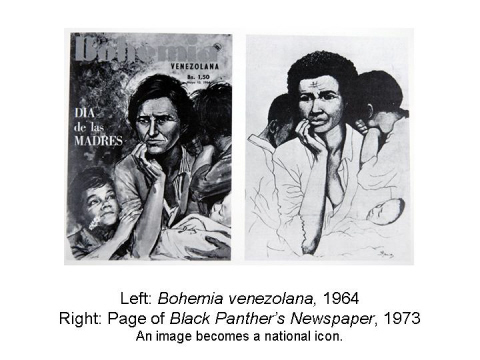 Left: Bohemia venezolana, 1964 Right: Page of