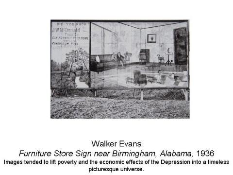 Walker Evans Furniture Store Sign near Birmin