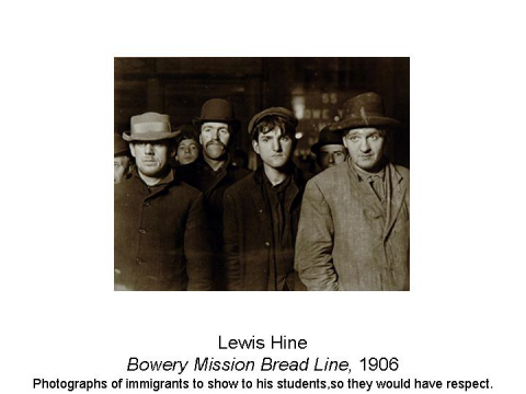 Lewis Hine Bowery Mission Bread Line, 1906 Ph