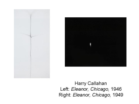 Harry Callahan Left: Eleanor, Chicago, 1946 R