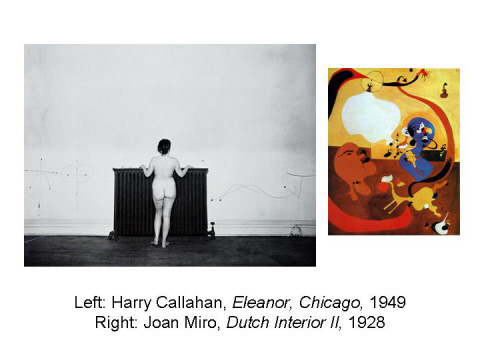 Left: Harry Callahan, Eleanor, Chicago, 1949 