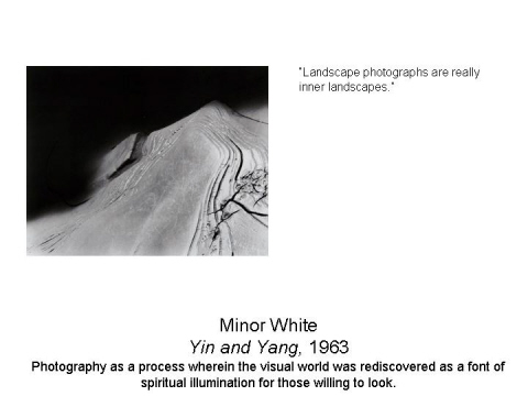 Minor White Yin and Yang, 1963 Photography as