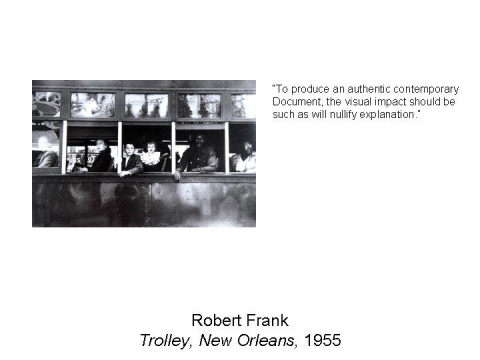 Robert Frank Trolley, New Orleans, 1955