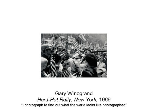 Gary Winogrand Hard-Hat Rally, New York, 1969