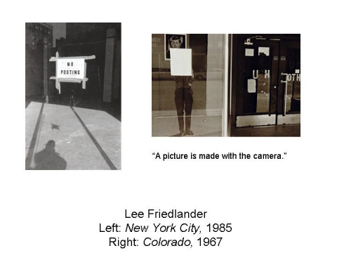Lee Friedlander Left: New York City, 1985 Rig
