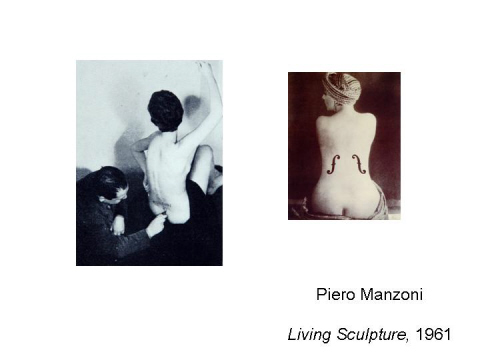 Piero Manzoni  Living Sculpture, 1961