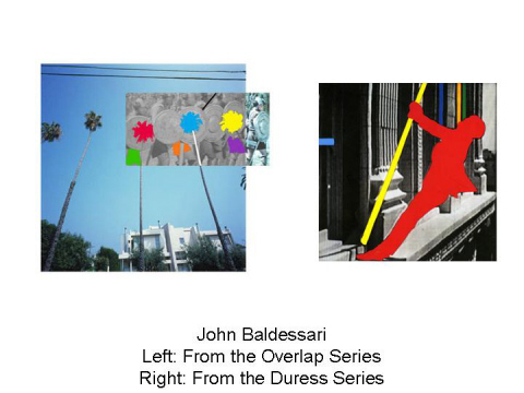 John Baldessari Left: From the Overlap Series