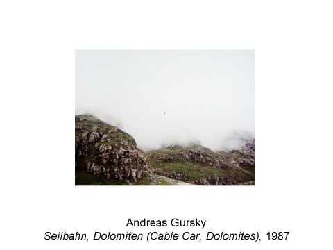 Andreas Gursky Seilbahn, Dolomiten (Cable Car