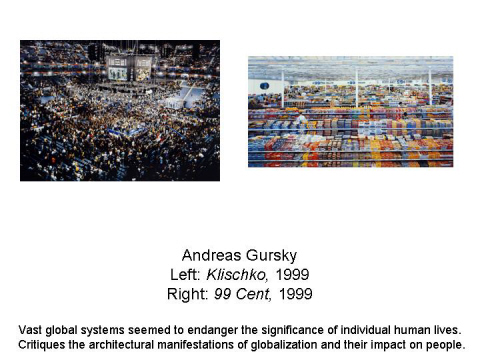 Andreas Gursky Left: Klischko, 1999 Right: 99